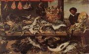 Frans Snyders Fish Stall oil on canvas